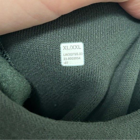 Lululemon Scuba Oversized Half Zip Hoodie Gold Zip in Dark Forest Green XL/XXL - Picture 6 of 6